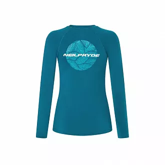 Рашгард женский с длинным рукавом Spark Rashguard L/S C1 peacock вид 7