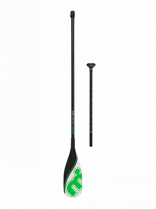 Весло карбоновое 2-составное Mistral Chevron Green Paddle с чехлом в комплекте