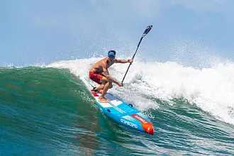 Жесткий сапборд Starboard SUP Gen R 14’0” x 21.5” Blue Carbon Sandwich с чехлом (2025) вид 9