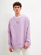 Свитшот унисекс Береги себя one size Сиреневый туман