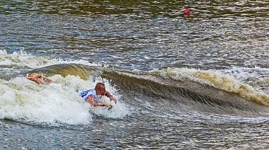 SUP-зона на wake-фестивале European Wakesurf Tour 2015 (Санкт-Петербург)