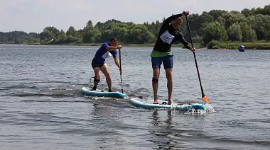 Тренировка к гонке Zavidovo SUP Challenge c Сергеем Стариковым