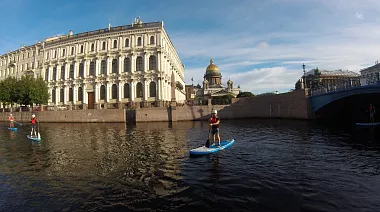 SUP-прогулка в Санкт-Петербурге "О.Новая Голландия"