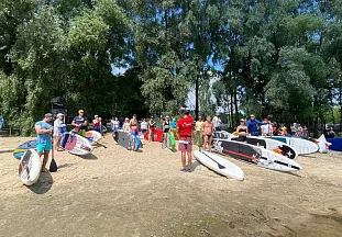 Первый любительский заплыв на SUP-board в Липецке "Тихий SUP 2022"