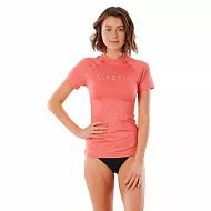 Гидрофутболка Rip Curl женская GOLDEN RAYS S/SL UV коралловая