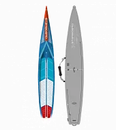 Жесткий сапборд Starboard SUP Sprint Blue Carbon Sandwich 14'0" х 23.5" с чехлом (2025)