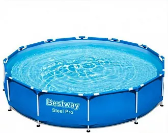 Каркасный бассейн круглый Bestway 56706 Steel Pro 366х76 см 6473л