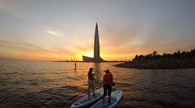 SUP-прогулка в Санкт-Петербурге ''Парк 300летия"