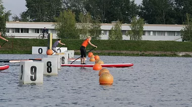 SUP на Кубке Президента по гребле на байдарках и каноэ