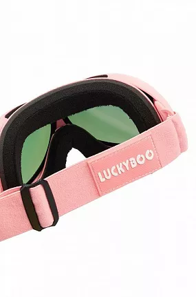 Детская горнолыжная маска LUCKYBOO L3 розовый (one size) вид 3