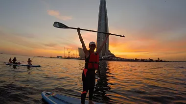 SUP-прогулка в Санкт-Петербурге ''Парк 300летия"