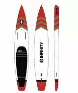 Доска SUP жесткая INFINITY Whiplash Hollow Dugout 14'0"x21" 254L gold/crimson (2025)