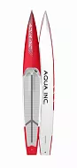 Сап-доска жесткая AQUA INC. Flatwater EVO 14'0"x21" carbon white/red (2024)