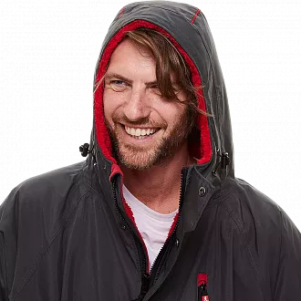 Мембранная парка унисекс Red Paddle Pro Change Jacket Evo с капюшоном серая вид 8