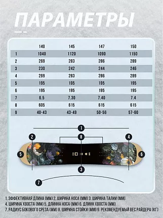 Парковый сноуборд TERRO - BAE 24/25 (ростовка 147) вид 2