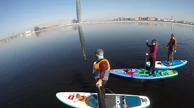 SUP-прогулка в Санкт-Петербурге ''Парк 300летия"