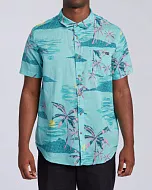 Рубашка мужская Billabong sundays floral голубая