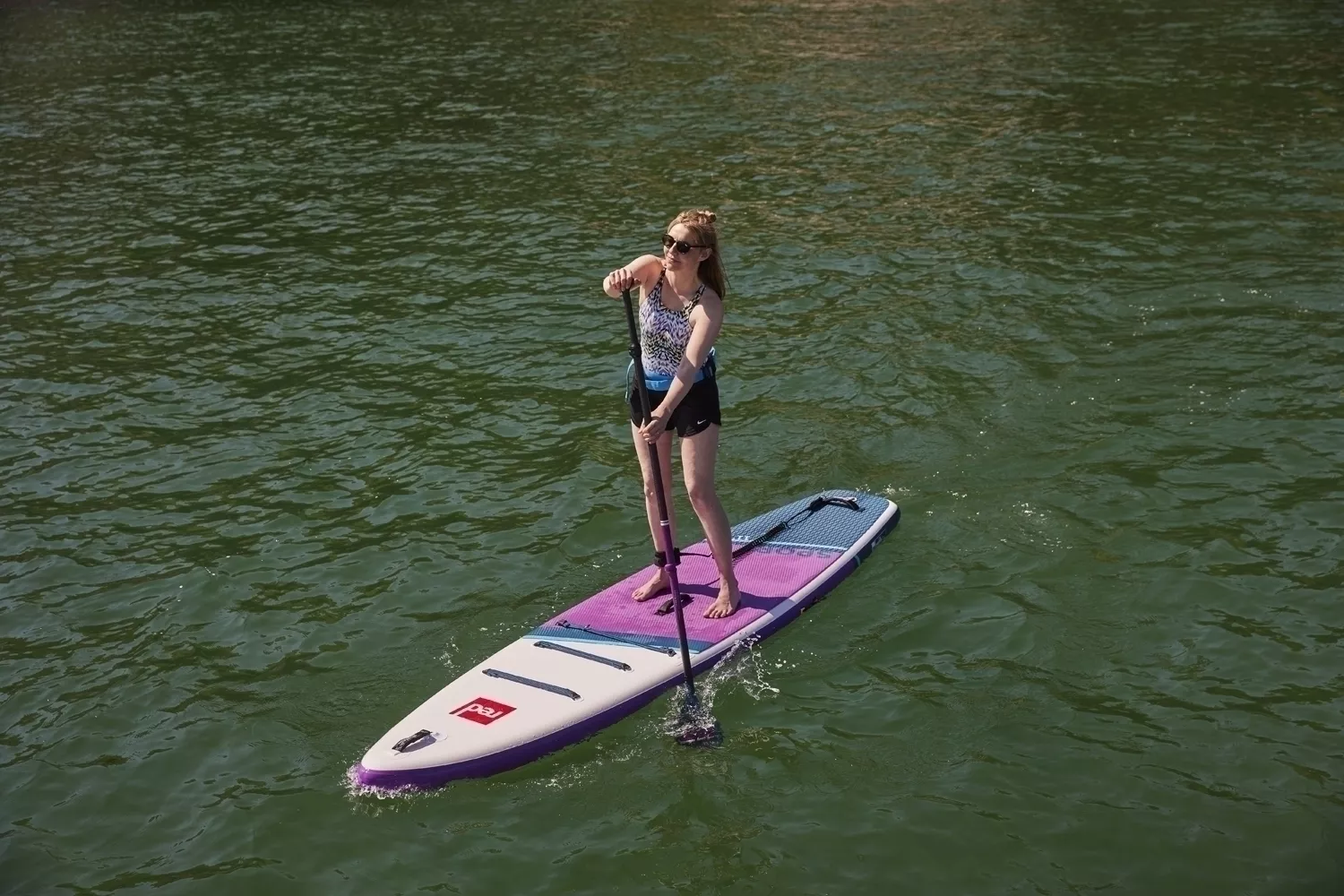 Весло SUP карбоновое разборное RED PADDLE Prime Tough Purple 2024 вид 3