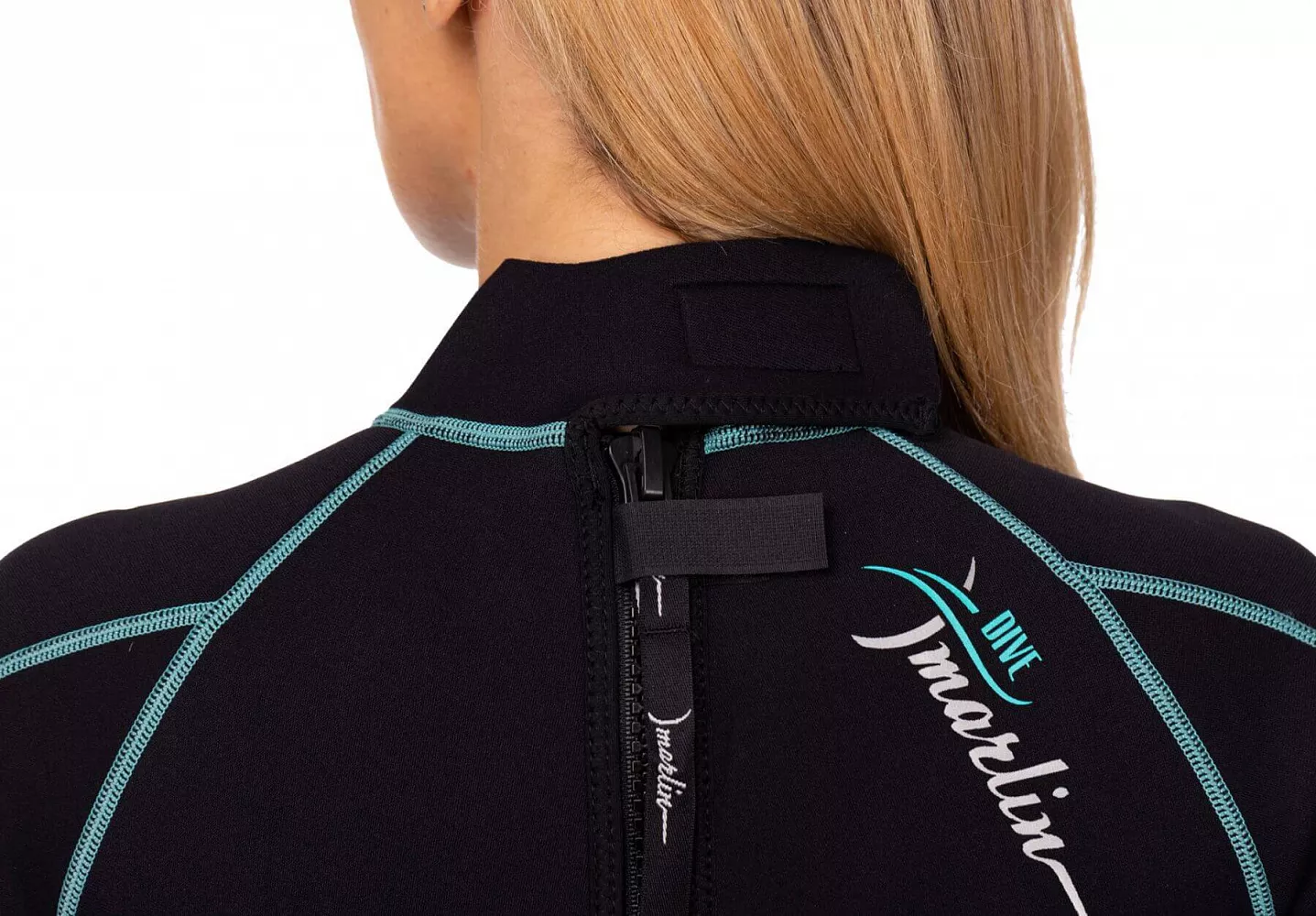 Гидрокостюм неопреновый женский Marlin MALIBU SHORTY LADY 2,5 mm, Aqua Blue вид 12