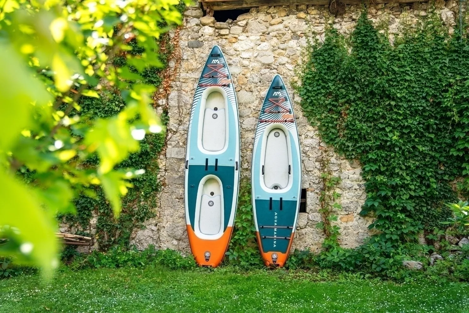 Доска SUP надувная Aqua Marina Cascade гибрид САП/КАЯК 11'2" (2025) вид 24