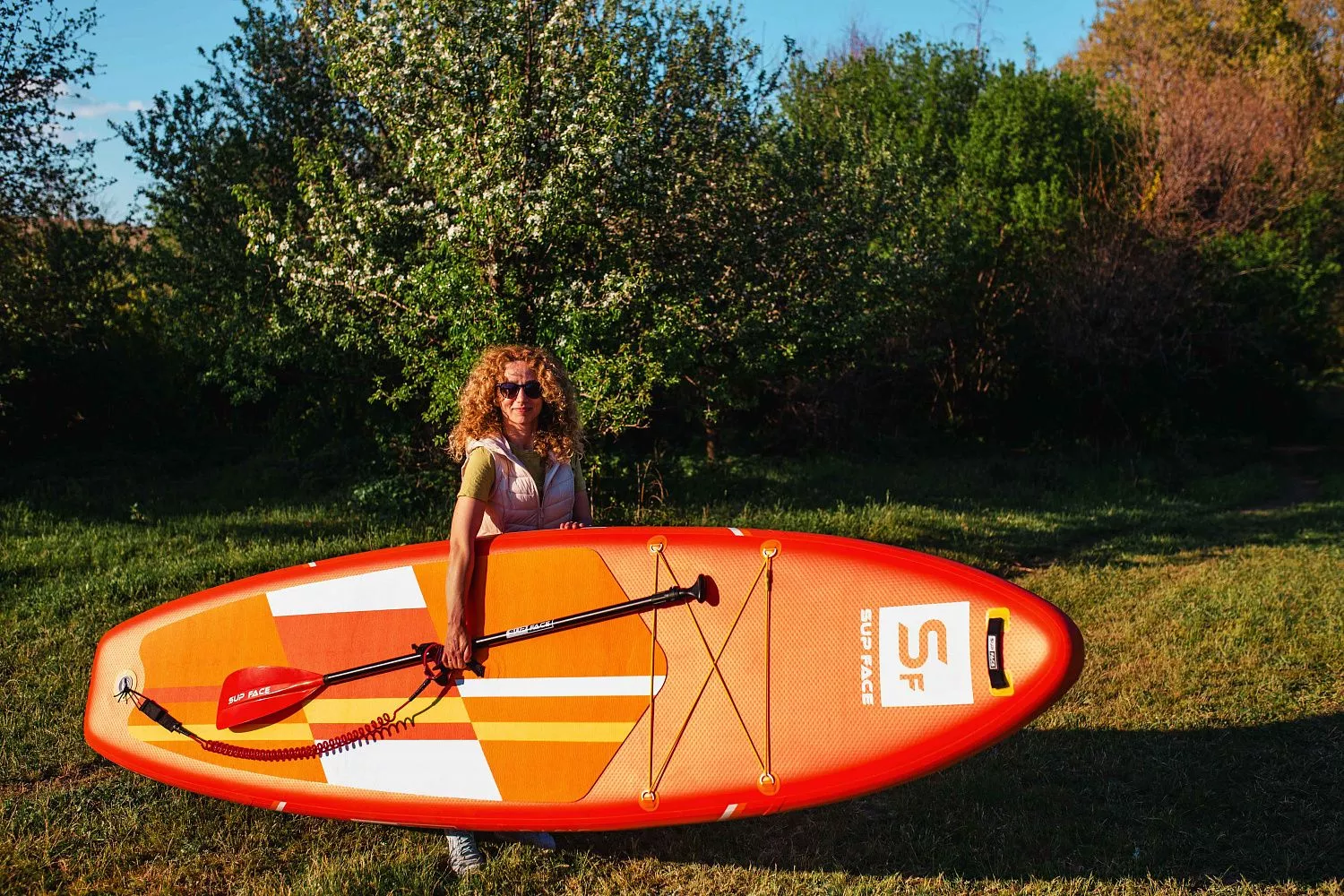 Доска SUP надувная SUP face Basic PLUS 10'8x32x6 вид 2