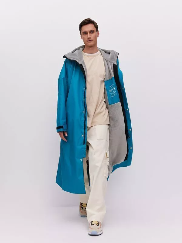 Парка TORTUGA TEAMLINE fit (Бирюзовый/Светло-серый) вид 2