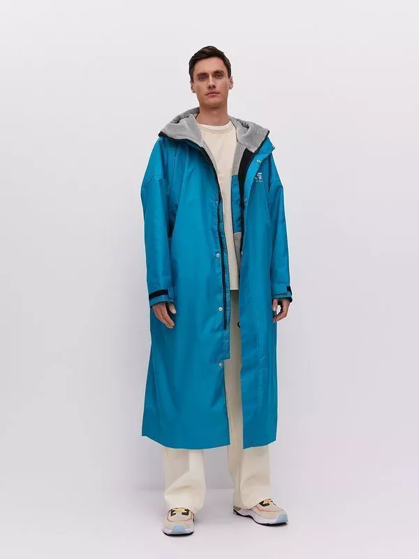 Парка TORTUGA TEAMLINE fit (Бирюзовый/Светло-серый) вид 6
