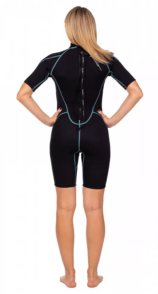Гидрокостюм неопреновый женский Marlin MALIBU SHORTY LADY 2,5 mm, Aqua Blue вид 1