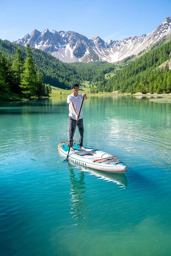Доска SUP надувная Aqua Marina Cascade гибрид САП/КАЯК 11'2" (2025) вид 16