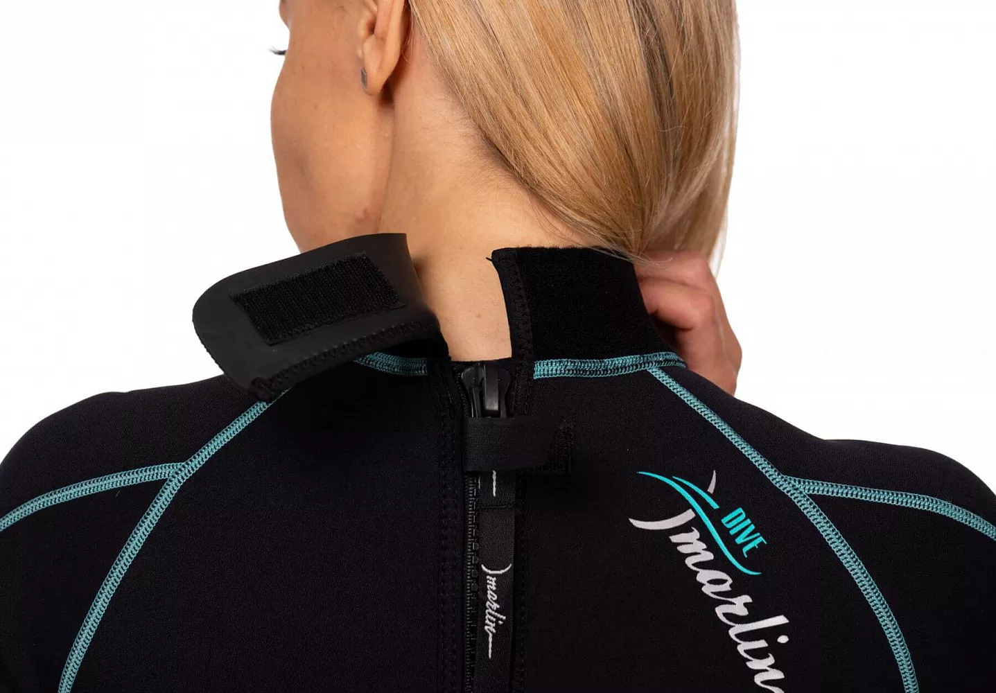 Гидрокостюм неопреновый женский Marlin MALIBU SHORTY LADY 2,5 mm, Aqua Blue вид 11