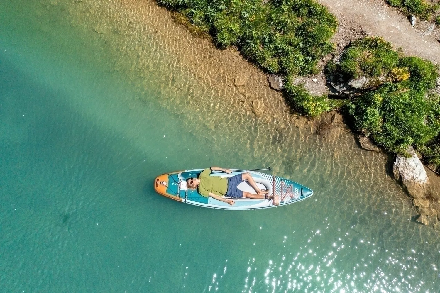 Доска SUP надувная Aqua Marina Cascade гибрид САП/КАЯК 11'2" (2025) вид 22