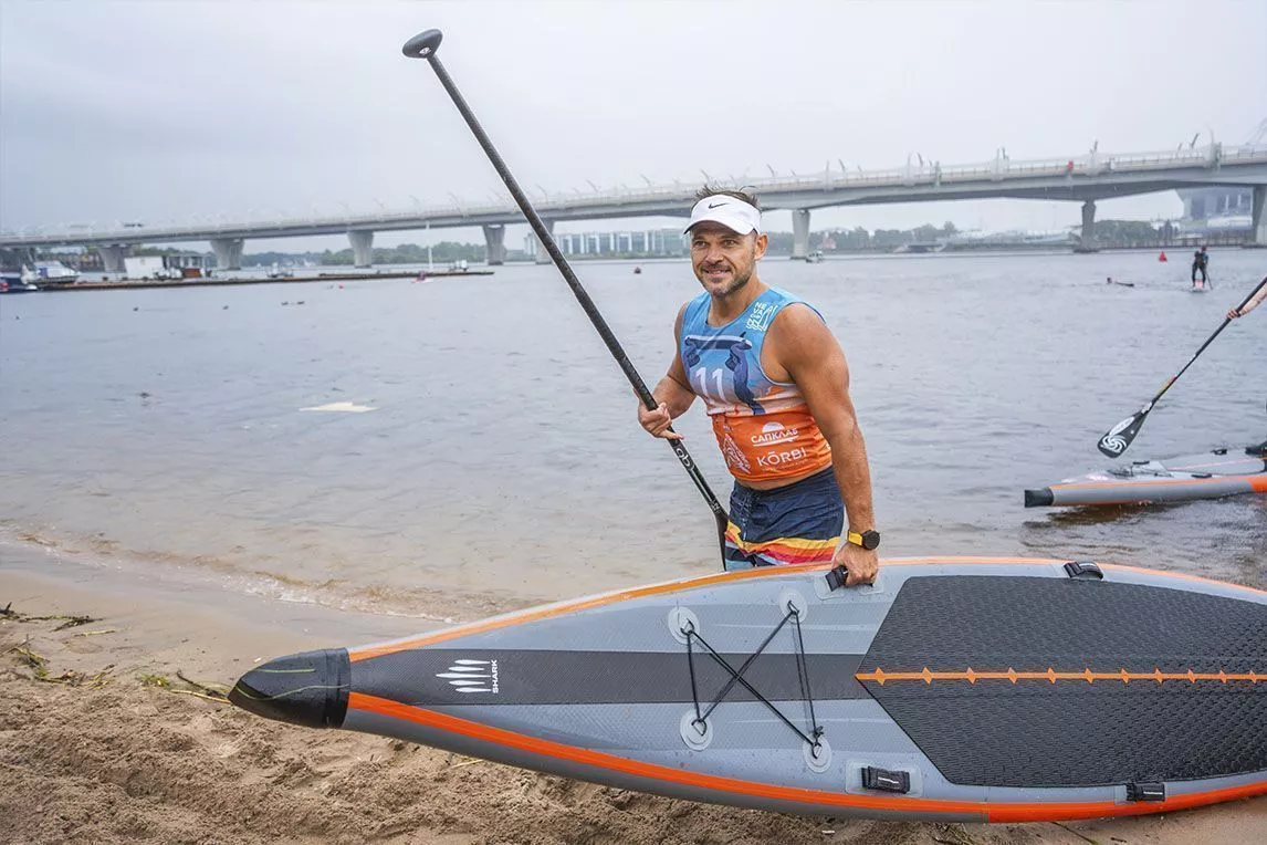 Доска SUP надувная Shark Touring Racing 12'6"x27" (2024) вид 12
