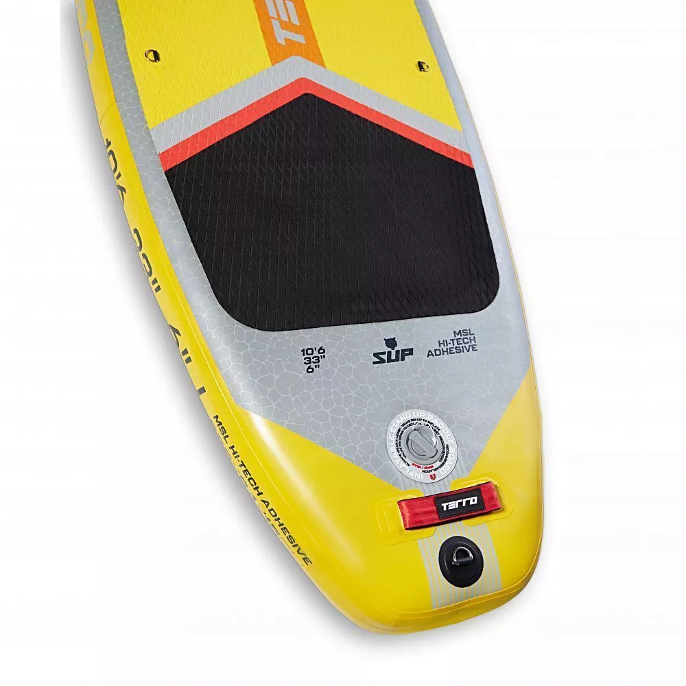 Доска надувная TERRO SUP Yellow 10'6"x33"x6" COMPASS желтая вид 6