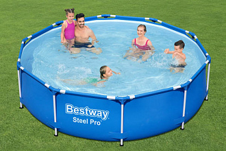 Бассейн каркасный круглый Bestway 56679 Steel Pro 305х76 4678л вид 5
