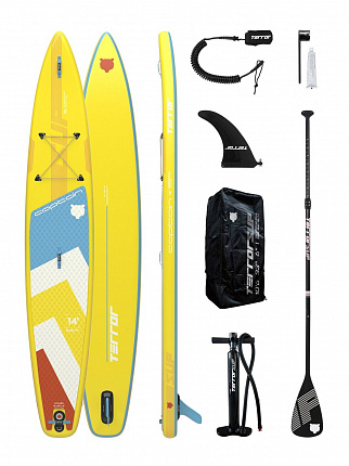Доска надувная TERRO SUP Yellow 14' CAPTAIN желтый