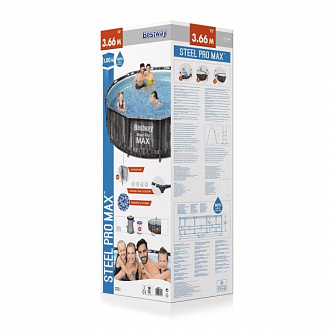 Бассейн каркасный круглый Bestway 5614X Steel Pro Max 366х100 9150л вид 3