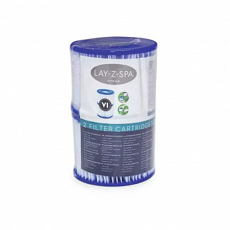 Картридж VI Bestway 60311 блок из 2 шт для СПА-бассейна для фильтр-насоса вид 1