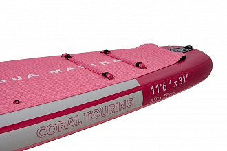 Доска SUP надувная Aqua Marina Coral Touring (Raspberry) 11'6"x31" (2024) вид 5