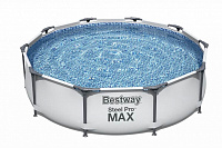 Каркасный бассейн круглый Bestway 56406 Steel Pro Max 305х76 см 4678л