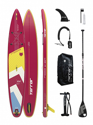 Доска надувная TERRO SUP Red 12'6 RACE красная