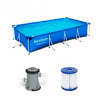 Бассейн каркасный Bestway 56424 Steel Pro 400х211х81см 5700л вид 4