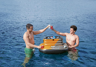Плавающий надувной холодильник для напитков Bestway 43191 Glacial Sport 88х77см вид 9