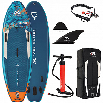 Доска SUP надувная Aqua Marina 9'6" River RAPID 2022