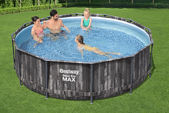 Бассейн каркасный круглый Bestway 5614X Steel Pro Max 366х100 9150л вид 9