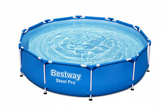 Бассейн каркасный круглый Bestway 56679 Steel Pro 305х76 4678л вид 1