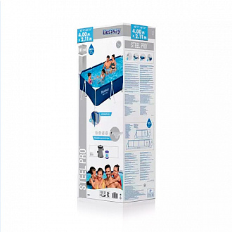 Бассейн каркасный Bestway 56424 Steel Pro 400х211х81см 5700л вид 3