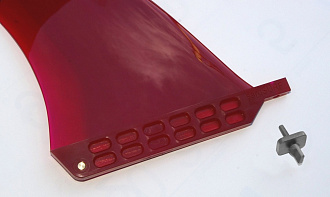 Плавник красный эластичный RED PADDLE FLEXI FIN 8" (US Box), с крепежом вид 4