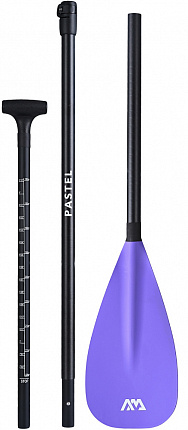Весло для SUP-доски Aqua Marina стеклопластик 3-частное PASTEL (Purple) (2024) вид 2