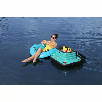 Плавающий надувной холодильник для напитков Bestway 43191 Glacial Sport 88х77см вид 8