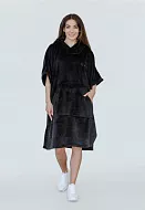 Пончо с капюшоном для серфинга Adventure (Черный/Черный)